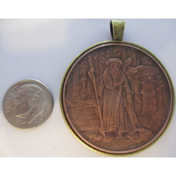 Celtic Lore: Merlin Coin-Pendant - Picture 3 of 4